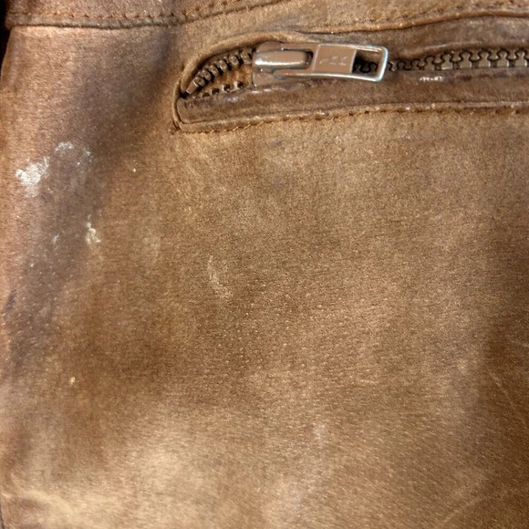 Porsha by Winer Vintage Men’s Suede Bomber Jacket - Distressed Size 44R - Picture 8 of 13